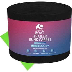 Boat Trailer Bunk Carpet,Marine Carpet Boat Bunk Boards Carpet Replacement, 9 inch Trailer Bunker Carpet for Covering Boat Lift Bunks or Runners, 9in x65ft