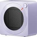 Gaiatop Mini Space Heater, Lightweight PTC Ceramic Fast Heating 500W Energy Efficient for Indoor Use, Overheating & 45 Tip-Over Protection, Portable Desk Electric Heaters for Office Home Purple