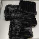 Black Throw Pillow Covers 20 x 20 Set of 4, Cute Boho Throw Pillow Cover for Couch/Bed, Decorative Pillows Covers for Sofa/Bed, Accent Pillow Covers for Living Room, Rustic/Home/Room Decor