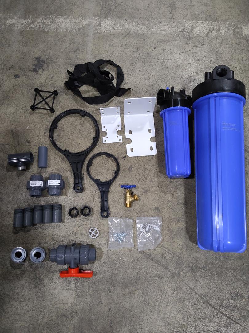 Blue Whole House Water Filter Housing