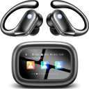jaddsa Wireless Earbuds, Bluetooth 5.4 Sport Headphones with Smart Charging Case, ENC Noise Cancelling, Ear Buds with IPX7 Waterproof & Bass Stereo Sound for iOS, Android – Mattle Black