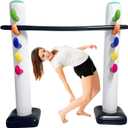 4E's Novelty Inflatable Limbo Game for Kids Adults 62" Luau Party Game, Indoor Outdoor Inflatable Lawn Yard Games, Summer Hawaiian Birthday Activity Carnival Game