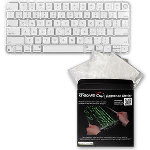 2 x Universal KeyboardCap. Fully Covered Flat Style 0.025mm Waterproof Anti-Dust Desktop Keyboard Cover with Numeric Hospital/Dentist Use (for Magic Keyboard Without Numeric Keypad)