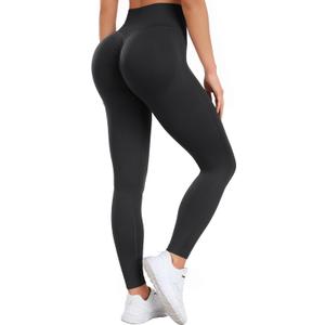 Women's Sports Leggings Push Up Butt Lift Leggings Fitness High Waist Yoga and Pilates Pants for Women, Size XL