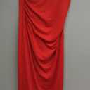 BTFBM Women Ruched Bodycon Maxi Dresses Summer Casual Sleeveless Lightweight Slit Elegant Cocktail Wedding Guest Dress(Red, Medium)