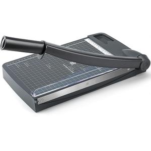 MROCO Paper Cutter 12" Cut Length Paper Trimmer, Guillotine Trimmer with 12 sheet Capacity Paper Cutting Board, Heavy Duty Guillotine Paper Cutters and Trimmers for Cardstock Paper Crafts Paper Slicer
