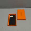 LONLI Urban - for iPhone 16 Pro Max Leather Case - European Genuine Pebbled Leather Phone Case - European Elegance, Modern Design - [Compatible with Magsafe] - Black