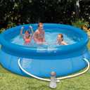 Pool Pump Hose for Above Ground Pools, 4 Pack 1.25" Diameter Pool Filter Hose Accessory Pool Pump Replacement 59 Inch Long with 4 Clamps and 4 Pipe Holders