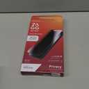 ZAGG Glass Elite Privacy Screen Protector for iPhone 16/15-2-Way Privacy Filter, Ultra-Strong Tempered Glass, 5X Stronger, InvisibleShield, Smudge-Free, Easy Install, Recycled Content