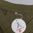 ANRABESS Tank Top for Women Dressy Casual Business Work Blouses Sleeveless V Neck Textured Tops 2025 Spring Summer Outfits (XX-Large, Army Green)