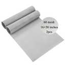 ovsor 2Pcs 60 Mesh Stainless Steel Mesh1650 inches (40.6127cm), Woven Wire Mesh Not Easy to Rust Mesh Roll, Steel Screen for DIY Project, Floor, Hole, Garden, Vent Cover