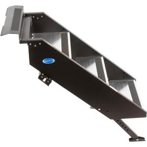 MORryde STP-208 StepAbove Fold-Up RV Entry Step - 3-Step (8" Step Rise), Fits 30" to 32" Door Width