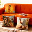 Christmas Decorations Italian Brainrot Pillow Covers Set of 4 Double-Sided Print Christmas Pillow Covers 18"x18" Holiday Decor Throw Cushion Case Set of 4 Itlian Brainrot Home Decorations for Home