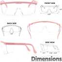 UKNOW Safety Glasses 2 Pack - Anti Fog Safety Goggles ANSI Z87.1 - Adjustable Protective Eyewear - Clear Lens Lab Goggles