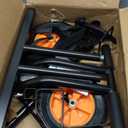 Plant Caddy with Wheels, Heavy Duty Plant Dolly Cart with Adjustable Grabbing Arm and Suction Cups for Plant Pots, Garden Pot Mover Trolley Cart with Strap, Ideal for Indoor and Outdoor Use, Black