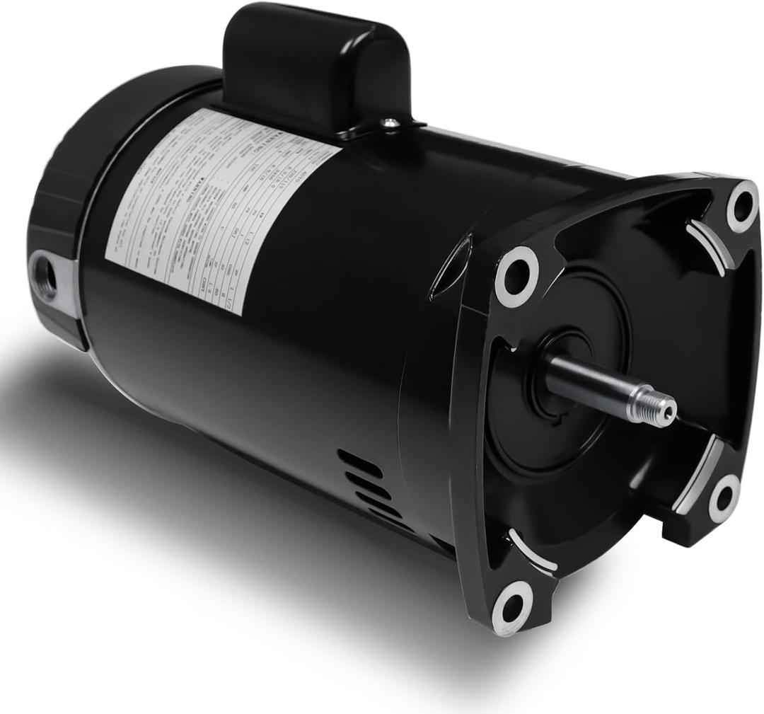 1.5 HP Pool Pump Motor Compatible with A.O. Smith Century B2854 B854, for Pentair Sta-Rite Whisperflo Challenger Pinnacle Anthony Pumps, 1-1/2 HP Single Speed Square Flange Pool Motor, 230/115 V