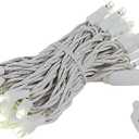 Novelty Lights 7 Feet 20 LED String Light, Warm White on White Wire, 4" Spacing Short Fairy Lights, Connectable End-to-End, UL Listed for Indoor/Outdoor