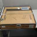 Floor Mobile TV Stand with Power Outlet, Rolling TV Cart for 27-65 Inch OLED LED Monitors, 6 Levels of Height Adjustment, Ambient Lighting on The Bottom Wheels Holds up to 88lbs, 400x400mm (White)