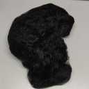 Quantum Love Short Kinky Curly Wigs Side Part Afro Curly Wig for Black Women Twist Out African American Synthetic Wigs (Black 6 Inches)