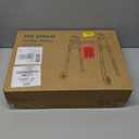 Folding Walkers for Seniors with 2 Skis and 5" Wheels, Lightweight Adult Rolling Walker, Supports Up to 350 Pounds, Adjustable Height, Aluminum Standard Walker, Silver