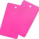 MECCANIXITY Blank Waterproof Eyelet Hole Plastic Shipping Tags,Blank Labeling Tags for Product Identification Tags,Valve Marking,Outdoor Tagging,5x9cm/1.97x3.54 Inch Pack of 200,Pink