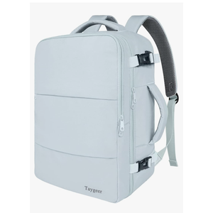 Taygeer Carry On Backpack, 35l Travel Backpack for Women Airline Approved, Cute Underseat Personal Item Travel Bag With Shoe Compartment, Casual Daypack Gifts for Friend Hiking Outdoor Weekend,Blue