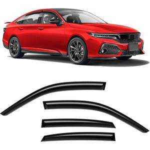 Extra Durable Rain Guards Fit for Honda Civic 2022-2024, Tape-on Side Window Deflectors, Window Rain Guard, 22 23 24 Civic Wind Deflectors Black - 4 PCS