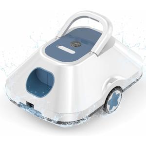 Robotic Pool Cleaner,Cordless Automatic Pool Cleaner with 210Mins Runtime,Pool Vacuum for Above Ground & Inground Pools,Easy Retrieve,Smart Planning,Coverage up to 2200 Sq.Ft,Light Navy