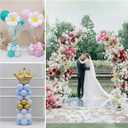 Bazen Upgraded 8.2ft & 5ft Balloon Arch Kit with Base, White, PVC Material, Round Shape, Perfect for Wedding, Baby Shower, Birthday Parties