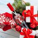 2 x Cheerleader Ornaments - Cheerleader Gifts for Girls, Senior Night Cheerleaders - Cheerleading Christmas Ornament for Girls Teens, Captain Team, Women - Red White Christmas Ornament 2025