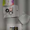 Protector Compatible for Oura Ring 4/Gen 4 Ceramic/Gen 3 Cover,Silicone Anti-Scratch Elastic Ring Finger Case Woking Out Gym for Women Men- Black+Clear+Pink-M for 8/9/10/11