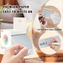 3 x 5 Inch 250Pcs Rectangle Color Coding Stickers,Strong Adhesion Easy to Write Label for Moving,Box Organization,Inventory,Business,Silver