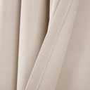 Lush Decor Insulated Grommet Blackout Window Curtain Panels, Pair, 52" W x 120" L, Wheat - Classic Modern Design - 120 Inch Curtains - Extra Long Curtains For Living Room, Bedroom, Or Dining Room