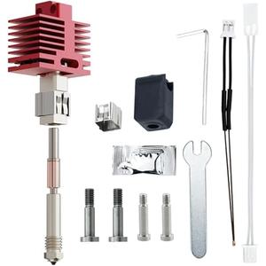 tz4.0 Upgrade x1c Hotend High Flow Extrusion Head Kit Compatible with Bambu lab X1 Carbon X1 X1C Series 3D Printers, with Removable Hardened Steel 0.4mm Nozzle,3D Printer Accessories
