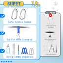 Supet Dog Grooming Hammock Harness for Dogs Cats, Relaxation Pet Nail Clipper Hammock, Restraint Dog & Large Animal Leashes Sling for Groomingk for Nail Trimming (Blue, L)