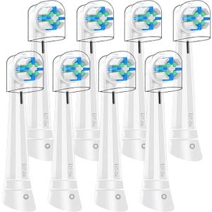Replacement Heads Compatible with Oral B iO Toothbrush, for Oral B iO 2/3/4/5/6/7/8/9/10 Series Electric Toothbrushes, Medium Softness for Protect Teeth and Gums, 6 pack white