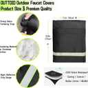 2 x Outdoor Faucet Cover for Winter - Pro 7.1" W x 9.8" H - 2 Pack Outdoor Water Faucet Cover Socks for Winter Freeze Protection Pipe Insulation Reusable Waterproof Insulated Spigot backflow Cover