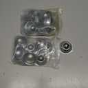 16 Pack 34 Roller Ball Transfer Bearings, Transfer Bearing Unit Carbon Steel Roller Ball Bearing, Steel Ball Casters Bearing Rollers Universal Rotation Caster Screw Mounted for Transmission