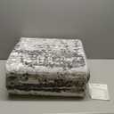 Area Rugs for Living Room: 9x12 Abstract Washable Rug Modern Neutral Large Soft Stain Resistant Non-Slip Backing Machine Table for Bedroom Dining Room Indoor Home Office Carpet - Black Grey