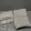 MIULEE Pack of 2 Faux Fur Throw Pillow Covers 18x18 Inch Neutral White Boucle Decorative Sherpa Pillow Covers Fuzzy Accent Soft Sheepskin Fleece for Boho Home Decor Sofa Living Room Couch Bed