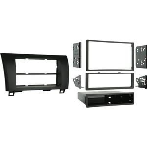 Metra 99-8220 Single/Double DIN Installation Kit for 2007-2009 Toyota Tundra/Sequoia, Standard Black