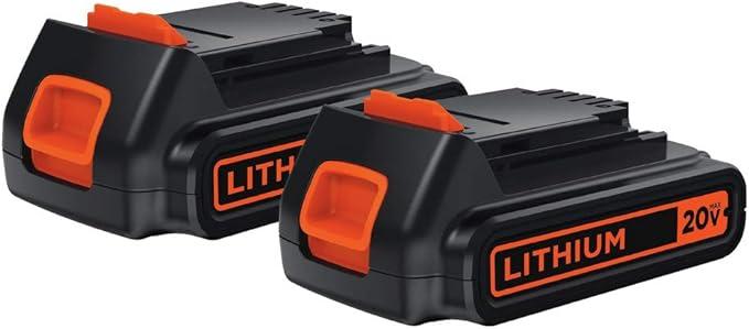 BLACK+DECKER 20V MAX Battery, 3.0Ah Lithium Ion Battery, Extended Runtime, Compatible with Tools, Outdoor Equipment and 20V Vacuums (LBXR20