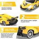 Growsland Remote Control Car, RC Cars for Kids 1:18 Electric Toy Car Hobby Racing Car Toys with Lights & Controller, Christmas Birthday Gift for 3 4 5 6 7 8 9 Year Old Boys Girls