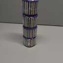 4 x Mardi Gras Ribbons Bows for Wreath, 2.5 Inch 10 Yards Glitter Gold Green Purple Stripes Ribbon Fat Tuesday Holiday Craft Wired Edge Ribbons for Gift Wrapping Mardi Gras Party Decorations (Style 3: Stripes)