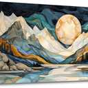 JEAWA Large Canvas Wall Art - Abstract Painting Decor, Textured Mountain Pictures as Gifts for Friends, Modern Art Prints for Bedroom Living Room Bathroom Home Decoration, 29x58 IN (58L" x 29W")