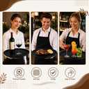 8 Pcs 16'' Restaurant Serving Trays with Non Slip Rubber Lined