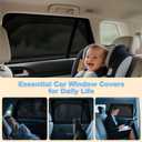 XCBYT Car Window Shades for Baby - Car Window Covers for Rear Side Windows with Breathable Mesh Window Screen Protection for Privacy, UV Heat, Glare - Ideal for Camping Napping