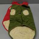 Syhood 2 Pieces Dog Jacket 2 Layers Fleece Lined Dog Jacket Warm Soft Windproof Small Pet Coat for Cold Winter Weather (L,Red,Green)