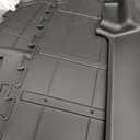 3W Floor Mats & Seatback Mats & Cargo Liner for Kia Carnival Hybrid 2025 2026（Only Fit 8 Seats）,Custom Fit All Weather TPE Full Set Floor Liner Trunk Mat with Backrest Mats Accessoires, Black