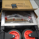 Upgraded 3 in 1 Aluminum Folding Hand Truck, 600lbs Capacity, Heavy Duty Convertible Dolly with Retractable Handle and 4 Rubber Wheels, Collapsible Cart for Moving Home, Office, Warehouse (Red) 